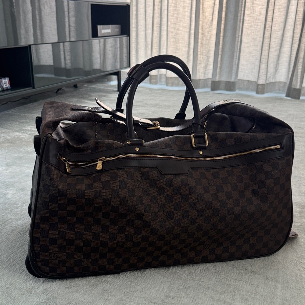 Louis Vuitton Damier Ebene Rolling Carry-On Travel Luggage